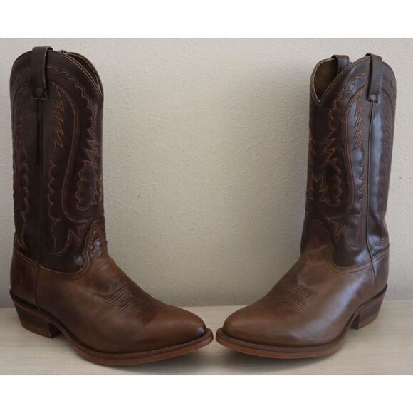 Nocona NB5551 Men's Sz 10EE Jackpot Brown Medium Toe Leather Western Boots - Picture 2 of 7